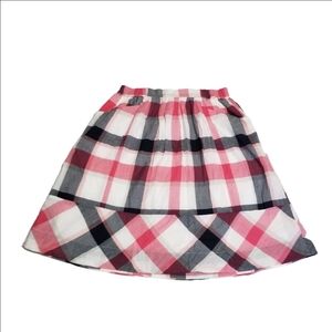 Joe Fresh Pink,Gray,Black And White Patterned Skirt Size Small